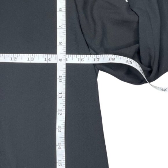 Double Zero Lace Faux Leather Floral Back/ Triple Snap Sleeve Tunic Blouse Med - Picture 3 of 9